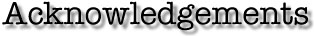 Acknowledgements